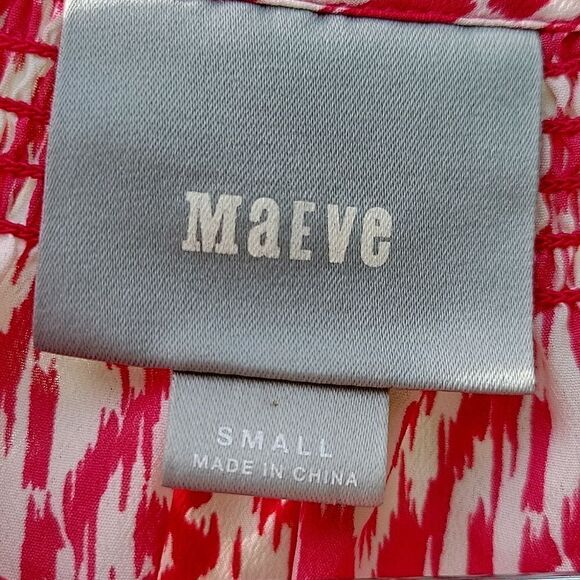 🦋Anthropologie Maeve Preparation Printed shirt dress boho preppy feminine Size S - Picture 12 of 15